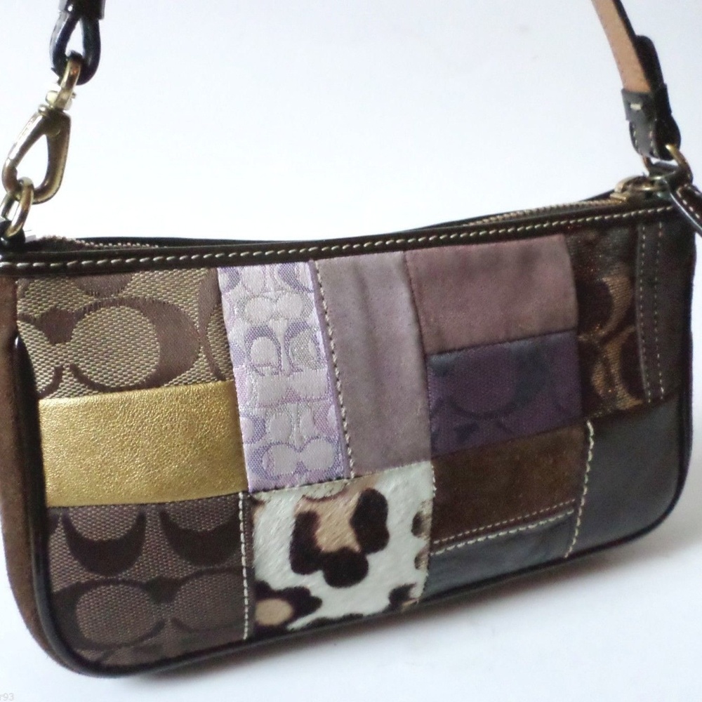 Coach Legacy Patchwork Holiday Wristlet K05S-7071